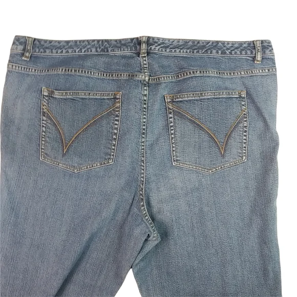 Venezia 8P 28P Stretch Bootcut Jeans Plus Petite - Picture 2 of 6